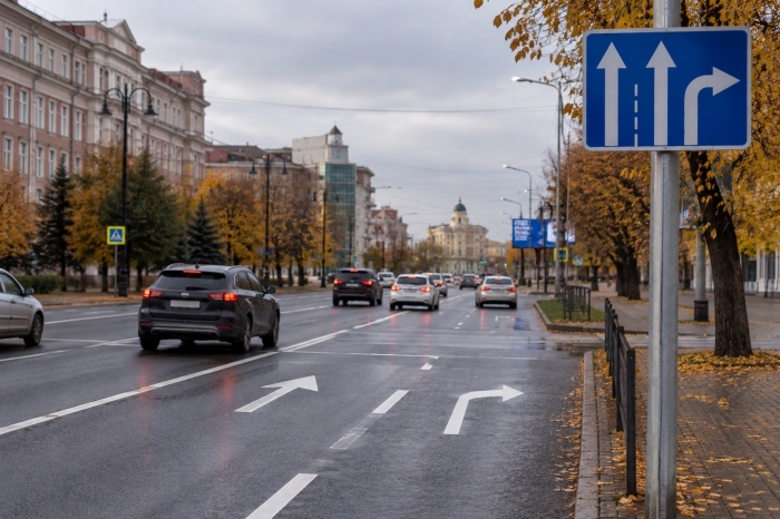 На Щербанева в Омске изменили схему движения