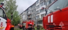 В Омске на улице Волгоградской загорелся 5-этажный дом