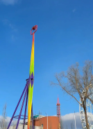 На «Зеленом острове» запустили 40-метровый супер-аттракцион