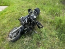 В Омской области мотоциклист улетел в кювет