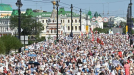 Тысячи омичей прошли крестным ходом по центру города в честь Дня Крещения Руси Тысячи омичей прошли крестным ходом по центру города в честь Дня Крещения Руси